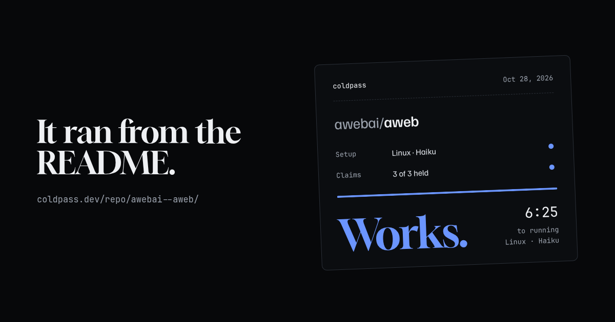 Share card: awebai/aweb works