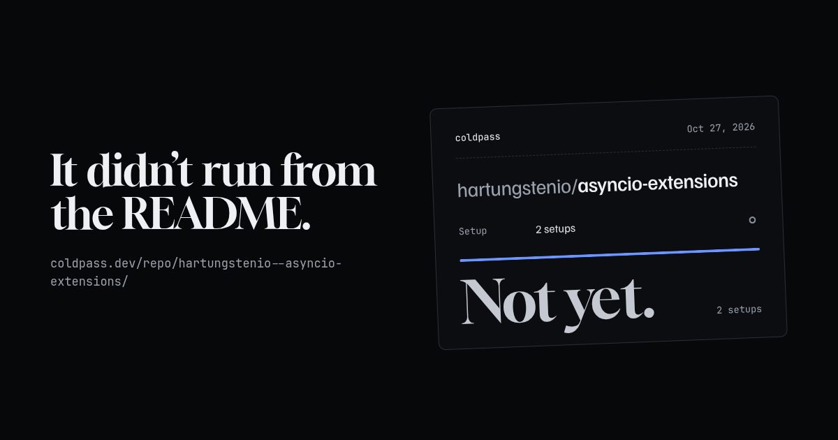 Share card: hartungstenio/asyncio-extensions not yet