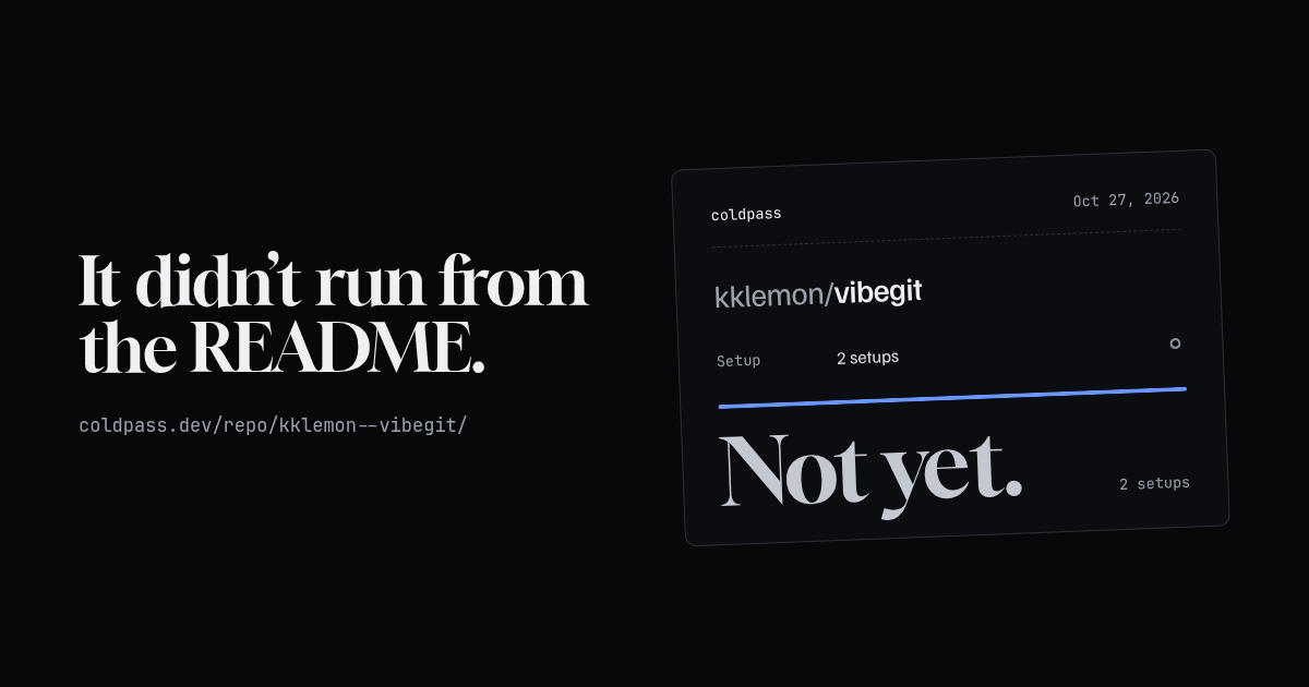 Share card: kklemon/vibegit not yet