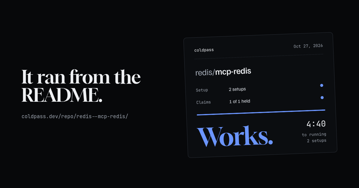 Share card: redis/mcp-redis works
