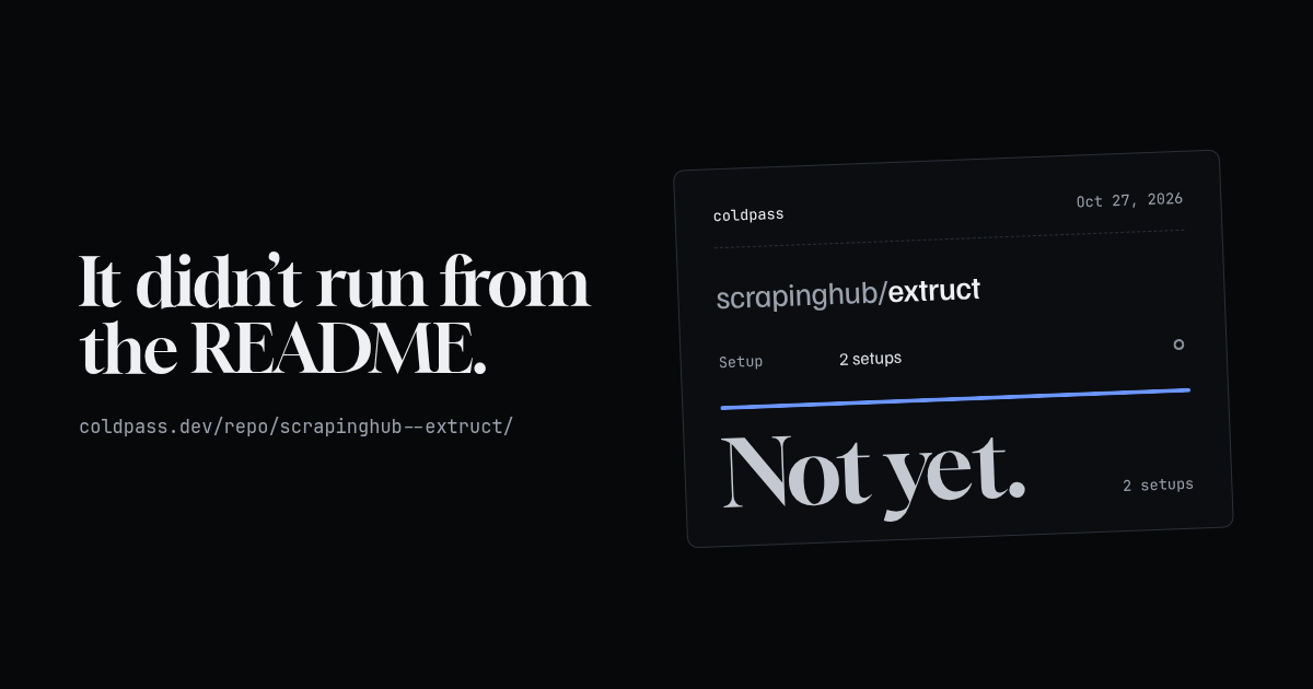 Share card: scrapinghub/extruct not yet