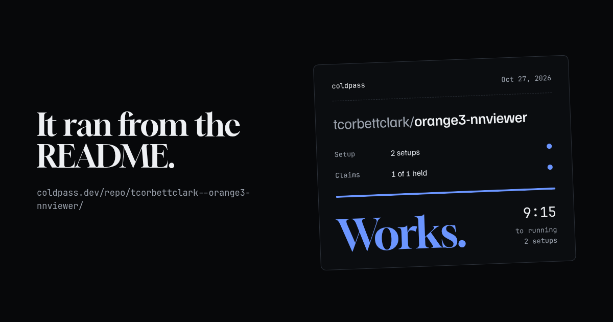 Share card: tcorbettclark/orange3-nnviewer works