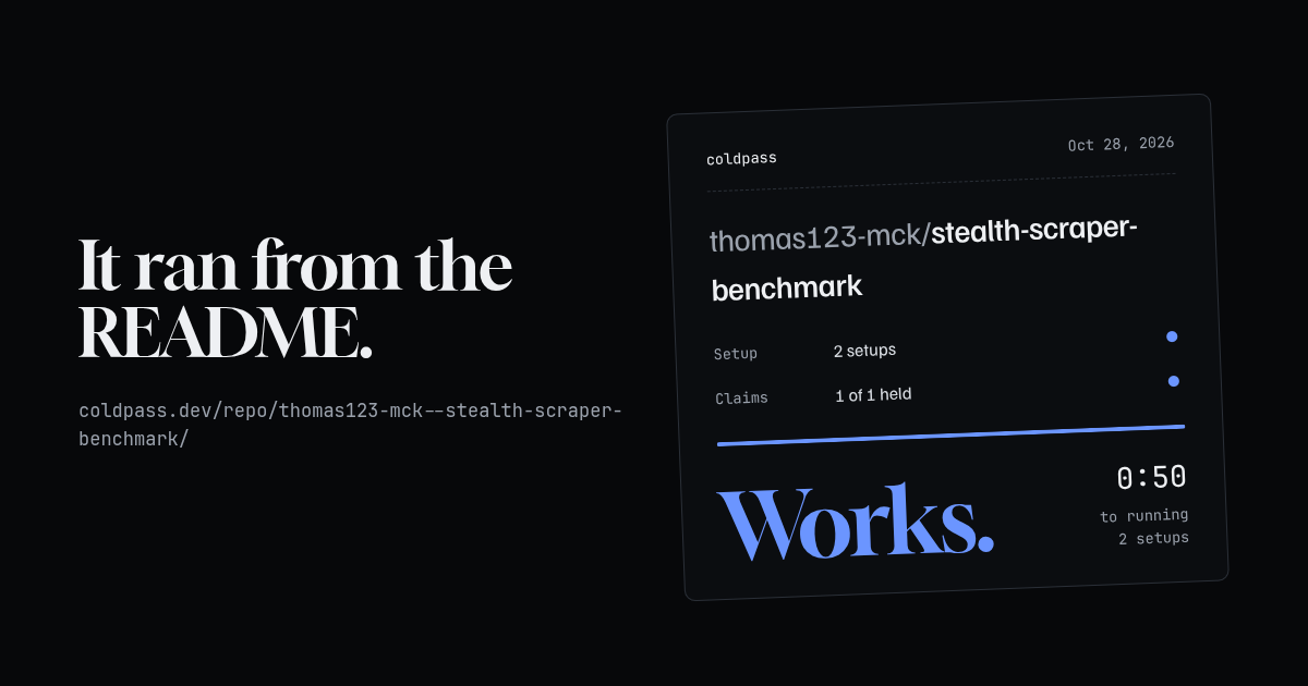 Share card: thomas123-mck/stealth-scraper-benchmark works