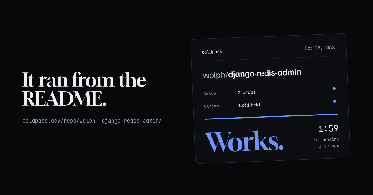 Share card: wolph/django-redis-admin works